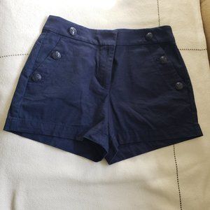 Loft Textured Sailor Shorts Navy 00P